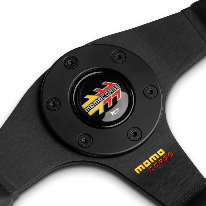 MOMO Corse 2.0 350mm Steering Wheel - Black Leather - view 2