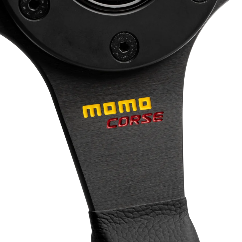 MOMO Corse 2.0 350mm Steering Wheel - Black Leather - view 4