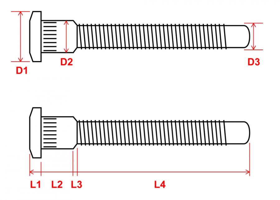 MRS-HA-0390 - Megan Racing 16pc Extended Wheel Studs - Honda Civic (1988-2000)