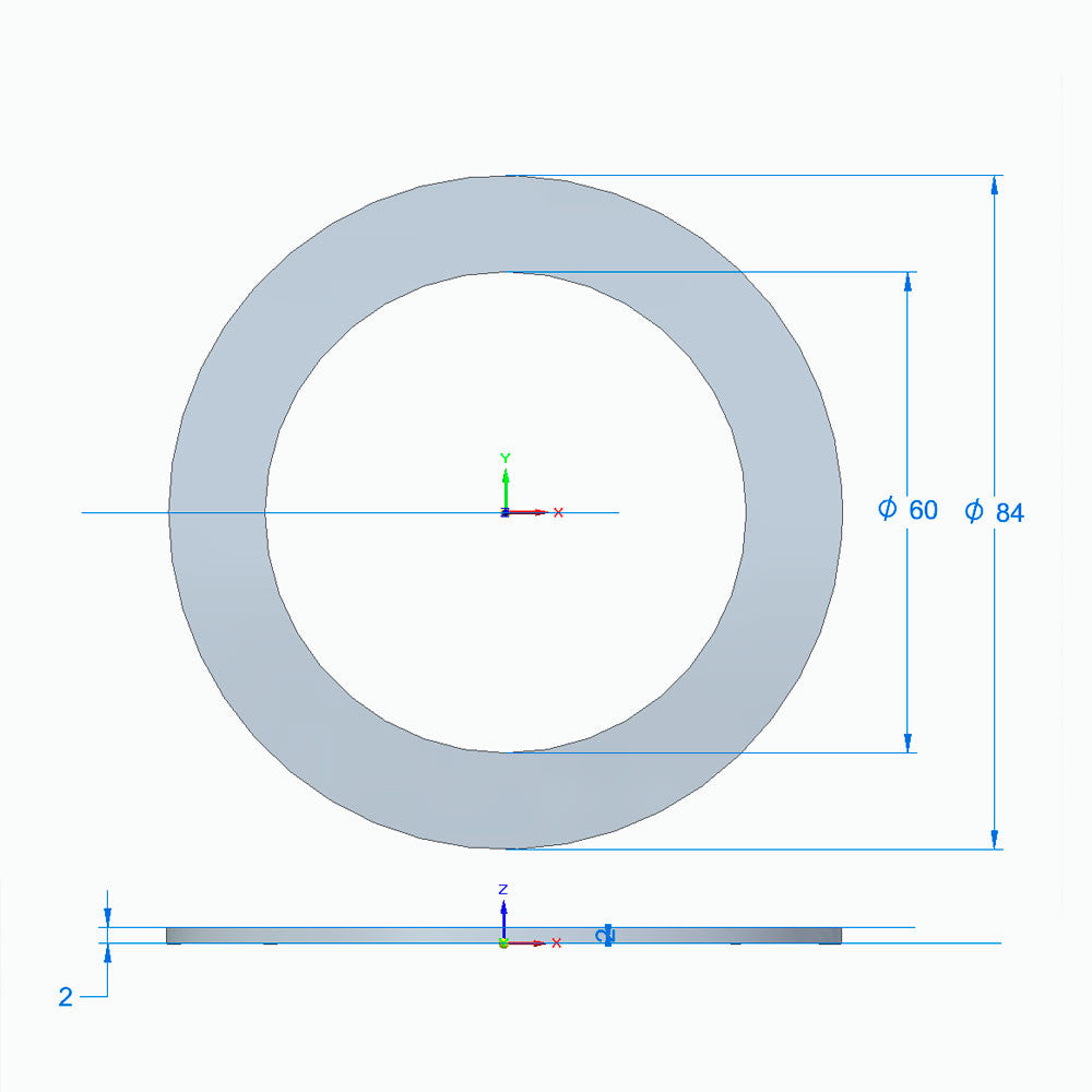 Godspeed Project MonoSS / MonoRS Coilover Low-Friction Thrust Washer - Flat, MSS-THRST-FLAT, image 2