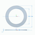 Godspeed Project MonoSS / MonoRS Coilover Low-Friction Thrust Washer - Flat, MSS-THRST-FLAT, image 2