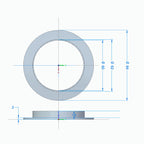 Godspeed Project MonoSS / MonoRS Coilover Low-Friction Thrust Washer - Raised, MSS-THRST-RAISED, image 2