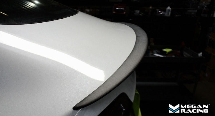 MRC-EXT-TSL317 - Megan Racing OE Type Rear Trunk Matte Carbon Lip Spoiler - Tesla Model 3 (2017+)