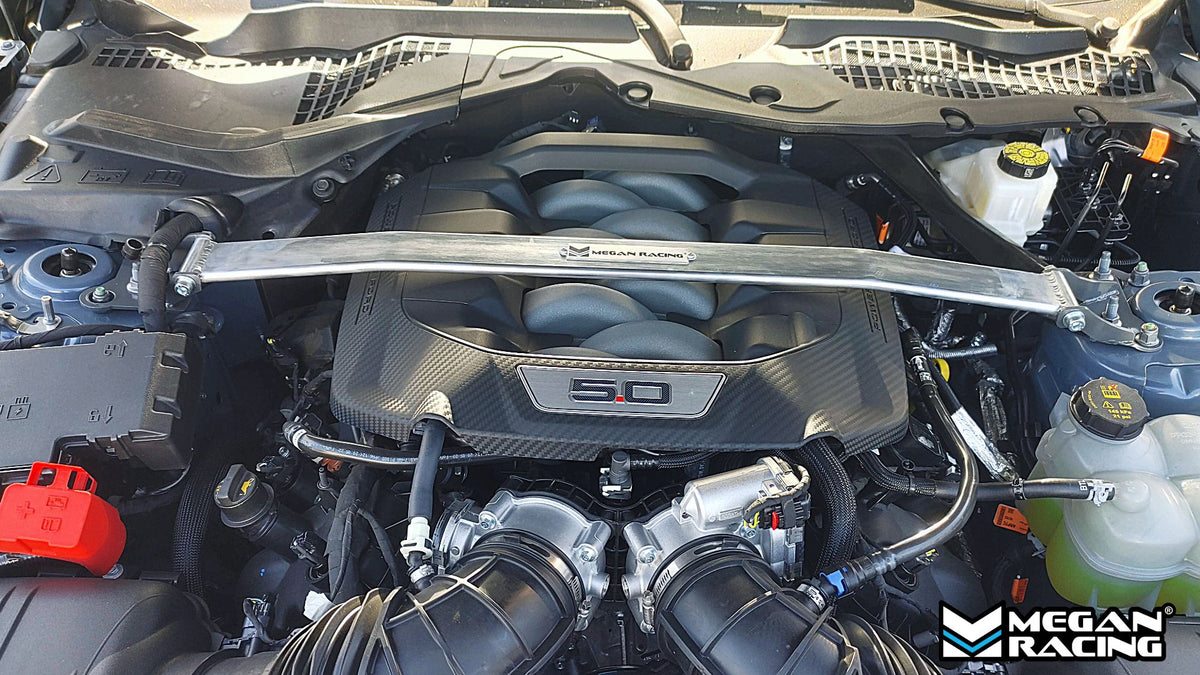 MR-SB-FM15V2FU-1P - Megan Racing V2 Front Upper Strut Tower Bar - Ford Mustang (2015+)
