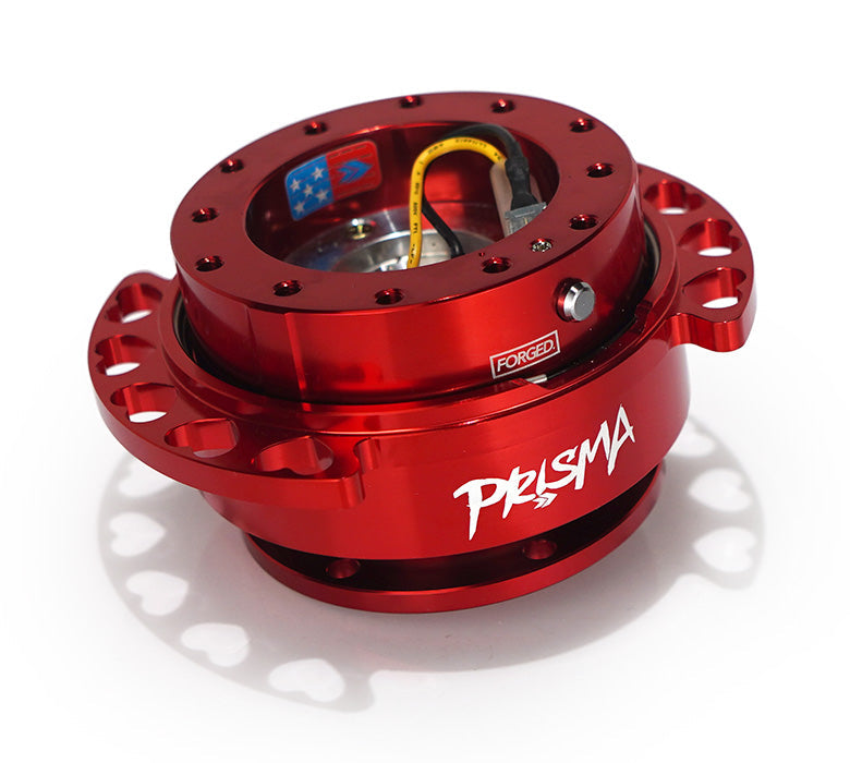 NRG Heart Cutout Quick Release - RED
