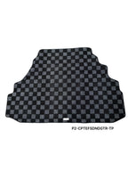 Phase 2 Motortrend (P2M) Checkered Carpet Race Trunk Mat - Honda Civic EF Sedan (1988-1991)
