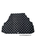 Phase 2 Motortrend (P2M) Checkered Carpet Race Trunk Mat - Honda Civic EF Sedan (1988-1991)