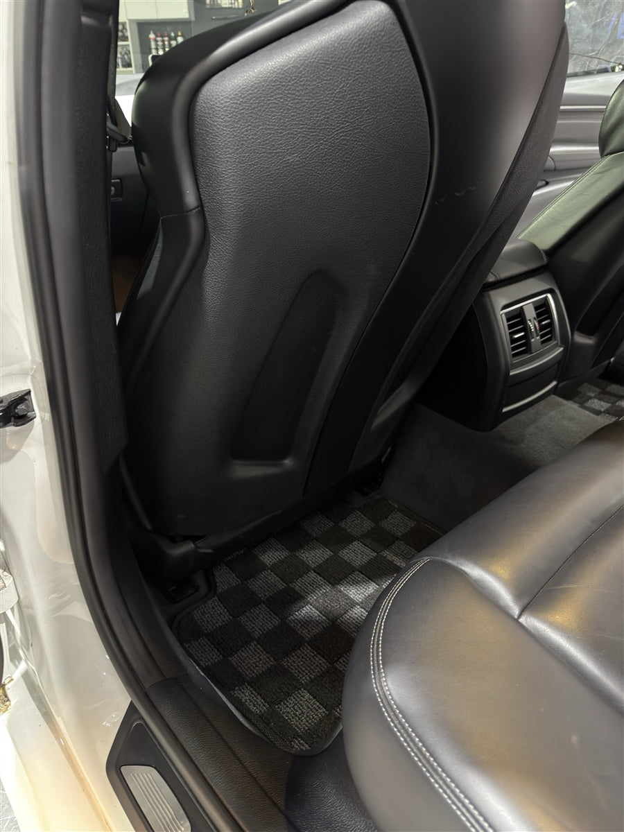 Phase 2 Motortrend (P2M) RHD Checkered Carpet Race Floor Mats - BMW F30/F80 3 Series (2014-2018)