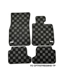 Phase 2 Motortrend (P2M) RHD Checkered Carpet Race Floor Mats - BMW F22/F87 2 Series