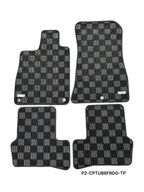 Phase 2 Motortrend (P2M) Checkered Carpet Race Floor Mats - Acura TLX 2nd Gen (2021-2026)