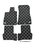 Phase 2 Motortrend (P2M) Checkered Carpet Race Floor Mats - Acura TLX 2nd Gen (2021-2026)