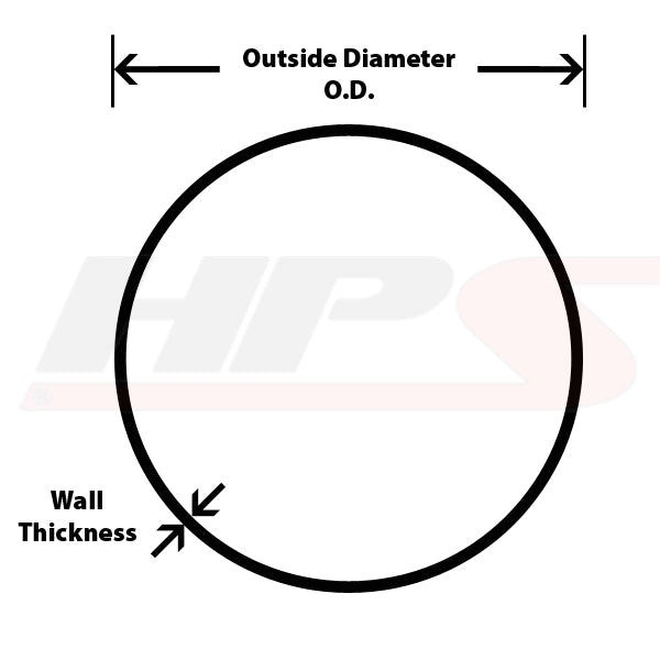 HPS 5 inch OD 90 Degree Bend 6061 Aluminum Elbow Pipe Tubing w/ 7-1/2 inch CLR