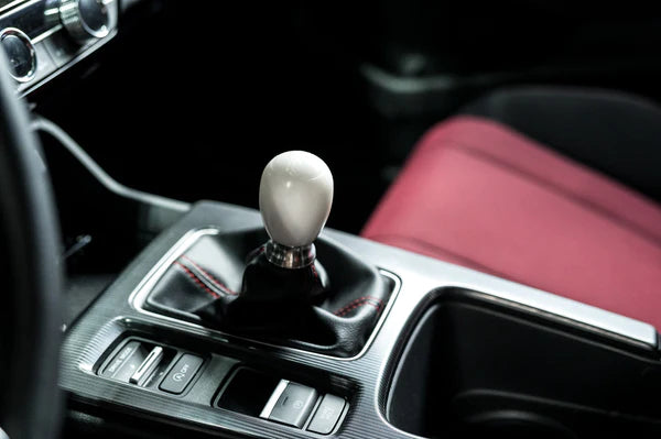 PRL-KNOB-KIT-DEL-WHT - PRL Adjustable Shift Knob & Collar Kit - White Delrin - Product gallery image 1