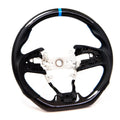 PRL Motorsports Steering Wheel - Carbon & Leather w/ Blue Stitching - Honda Civic (2016-2021)