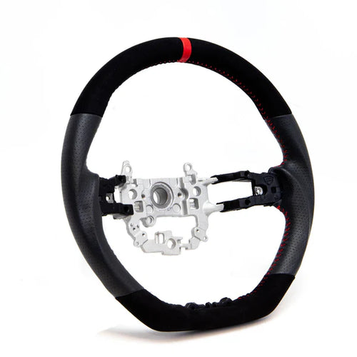 PRL Motorsports Steering Wheel - Leather & Suede w/ Red Stitching - Honda Civic (2022+)