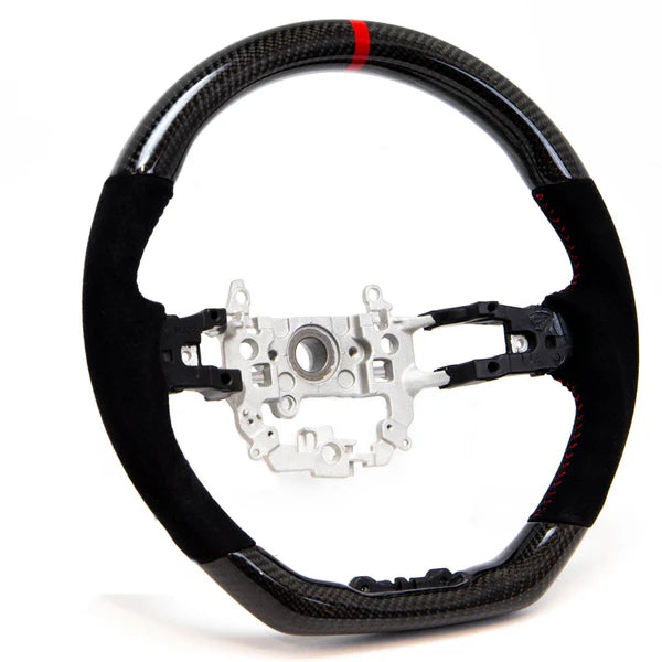 PRL1.1010.2.RED - PRL Steering Wheel - Carbon & Suede Red Stitching - Honda Civic (2022+) - Main product image