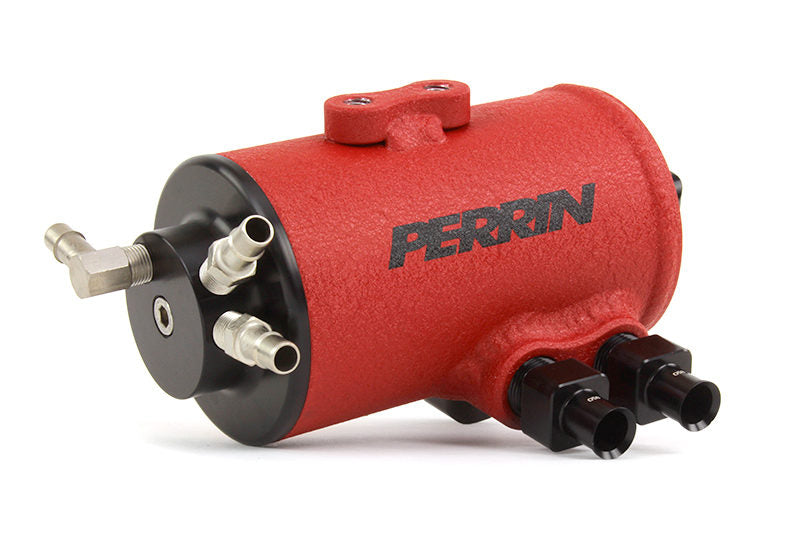 Perrin Performance Air Oil Separator - Red - Subaru STI w/ Front Mount Intercooler (2008-2021)