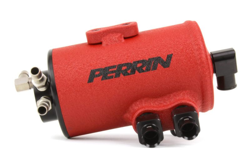 Perrin Performance Air Oil Separator - Red - Subaru STI w/ Top Mount Intercooler (2008-2021)