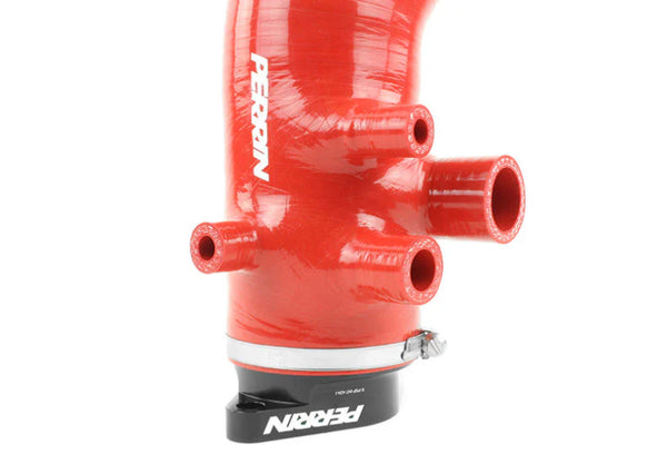 Perrin Silicone Turbo Inlet Hose - Red - Subaru WRX (2015-2021)