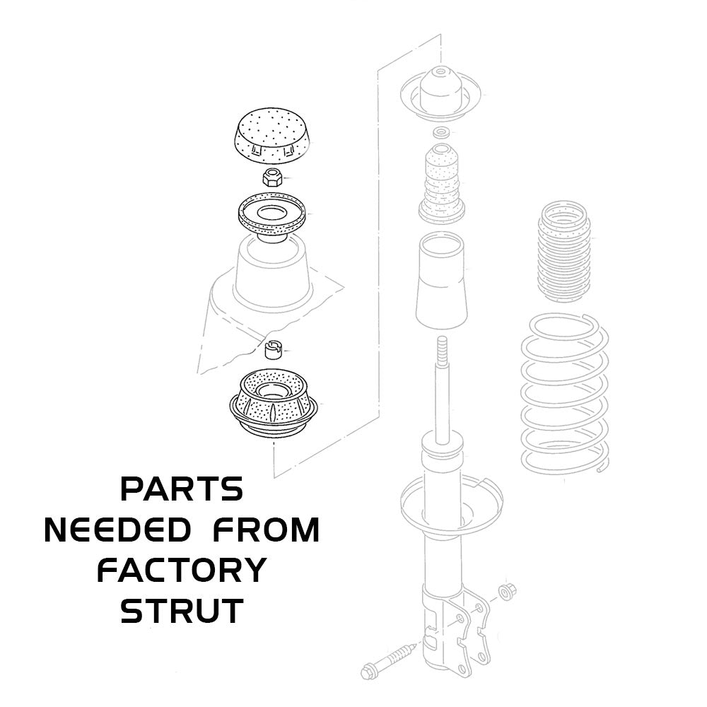 Rev9 Hyper-Street ONE Coilovers - Volkswagen Jetta (A2/A3) 1985-98 - R9-HPX-1021_2