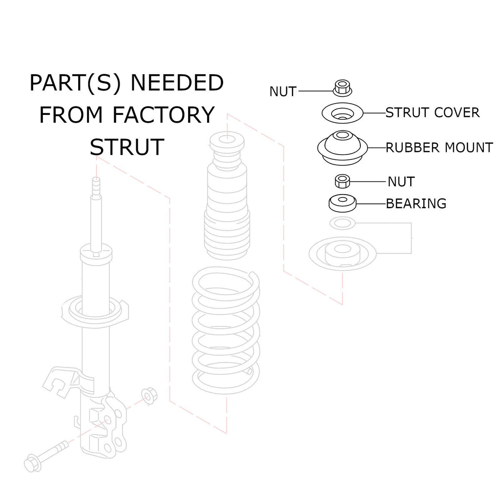 Rev9 Hyper-Street ONE Coilovers - Nissan Versa Note (E12) 2014-19 - R9-HPX-1116_2