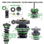 Rev9 Hyper-Street ONE Coilovers - Buick Regal FWD 2011-17 - R9-HPX-1213_3