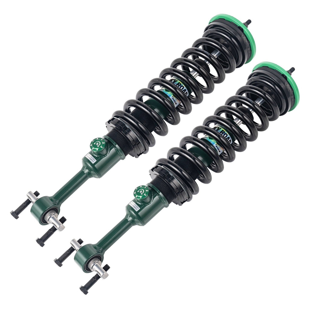Rev9 Power Rocky Road Adjustable Leveling Front Struts - Ford F150 RWD 2014-2020 (0-2")