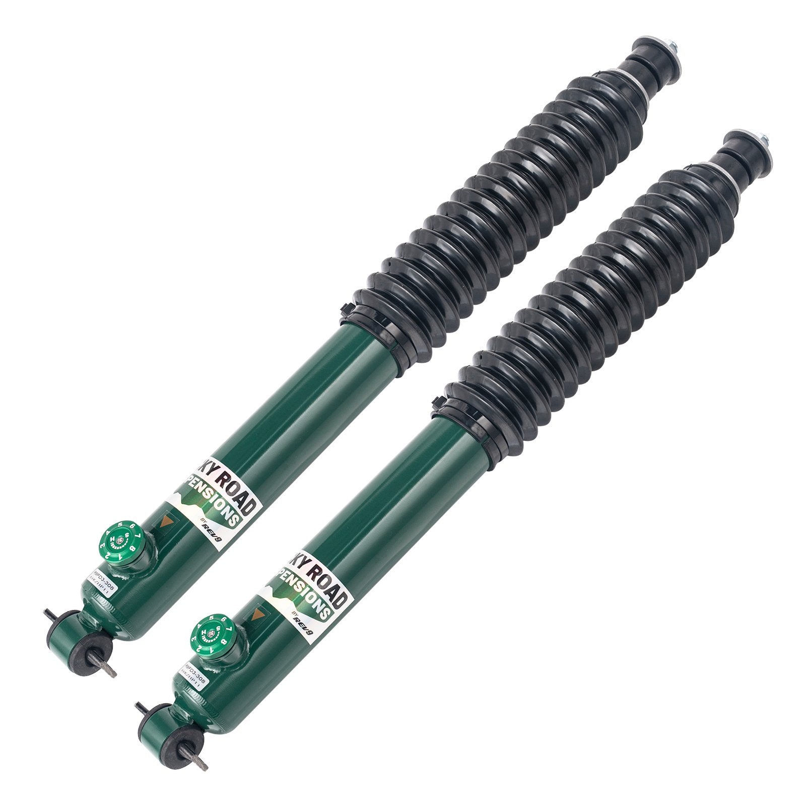 Rev9 Power Rocky Road Adjustable Extended Rear Dampers - Jeep Cherokee RWD / 4WD (XJ) 1984-2001 (1-3")