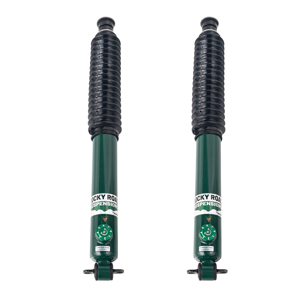 Rev9 Power Rocky Road Adjustable Extended Rear Dampers - Jeep Cherokee RWD / 4WD (XJ) 1984-2001 (1-3")