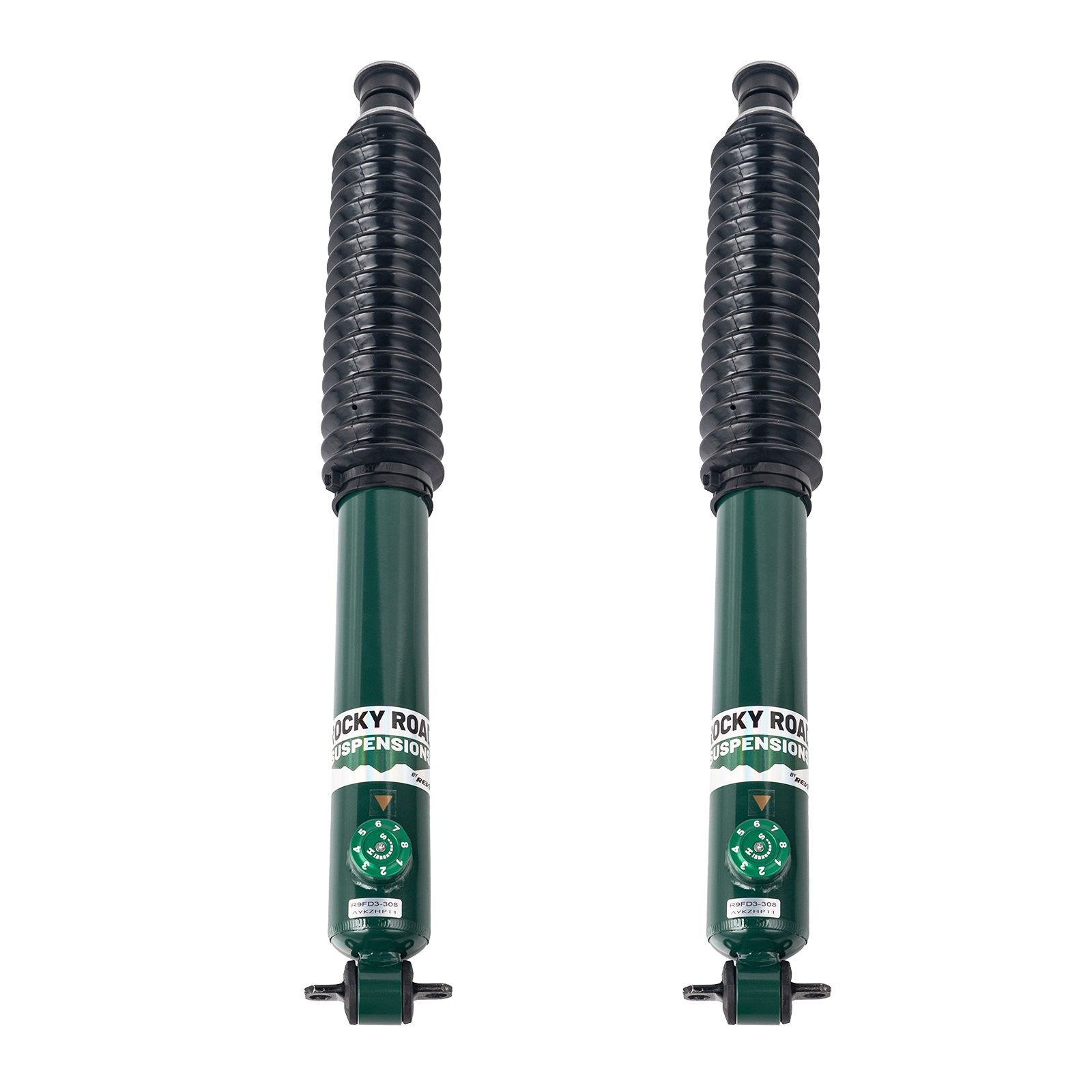 Rev9 Power Rocky Road Adjustable Extended Rear Dampers - Jeep Cherokee RWD / 4WD (XJ) 1984-2001 (1-3")
