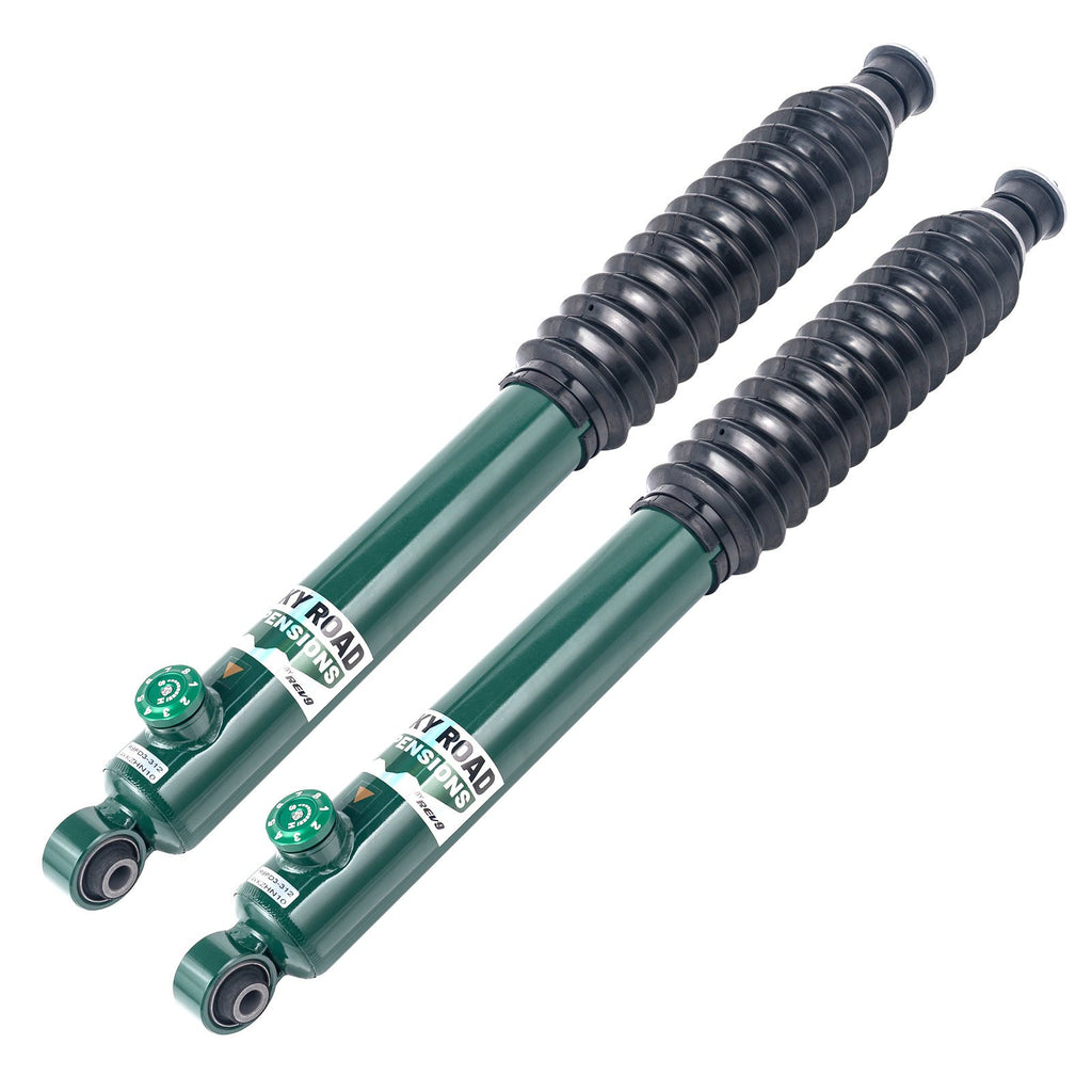 Rev9 Power Rocky Road Adjustable Extended Rear Dampers - Jeep Wrangler (JK) 2007-2017 (0-2.5")