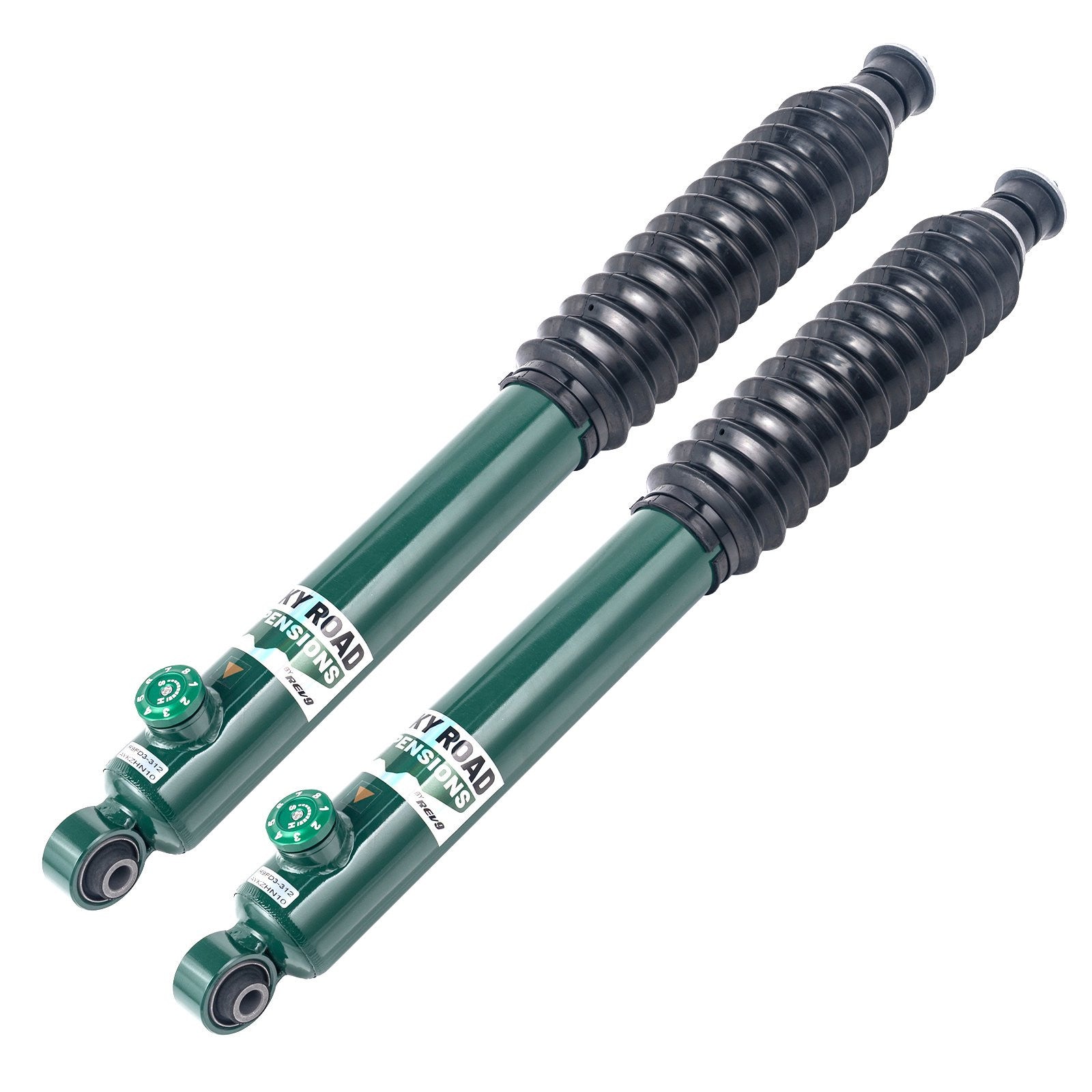 Rev9 Power Rocky Road Adjustable Extended Rear Dampers - Jeep Wrangler (JK) 2007-2017 (0-2.5")
