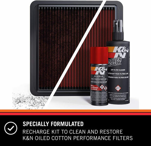 K&N Recharger/Filter Cleaning Kit Aerosol Oil Engine Cleaner Care Spray