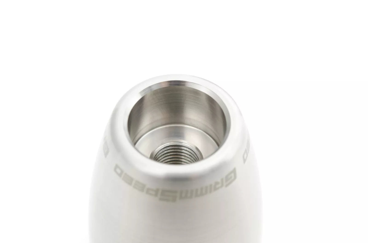 GrimmSpeed Classic Shift Knob - Raw Stainless Steel - 5 & 6 Speed - M12x1.25