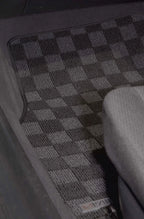 Phase 2 Motortrend (P2M) RHD Checkered Carpet Race Floor Mats - Honda Civic EG EJ EH Coupe Hatch Sedan (1992-1995)