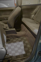 Phase 2 Motortrend (P2M) RHD Checkered Carpet Race Floor Mats - Honda Civic EG EJ EH Coupe Hatch Sedan (1992-1995)