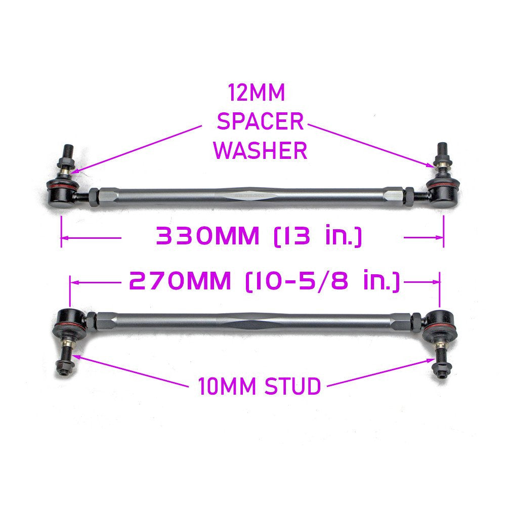 GSP GodSpeed Project 270mm- 330mm Front Sway Bar Adjustable Links Set - Universal