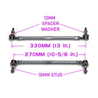 GSP GodSpeed Project 270mm- 330mm Front Sway Bar Adjustable Links Set - Universal