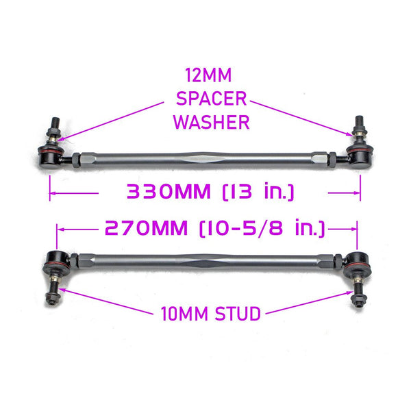 GSP GodSpeed Project 270mm- 330mm Front Sway Bar Adjustable Links Set - Universal