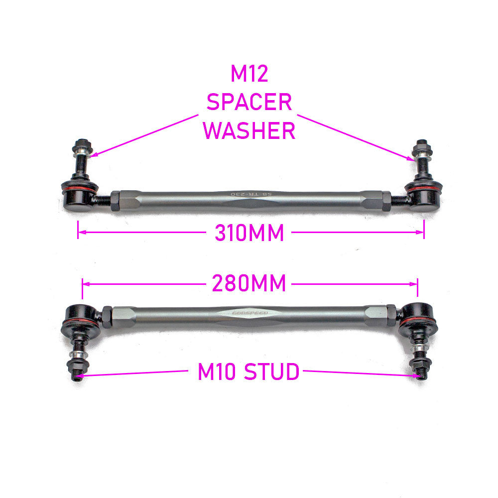 SB-TR-230-10_02 Front Adjustable Sway Bar End Links - Land Rover Range Rover Evoque, image 3