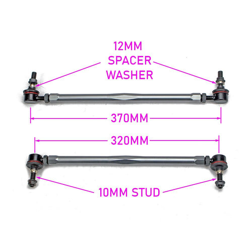 GSP GodSpeed Project 320- 370mm Front Sway Bar Adjustable Links Set - Universal