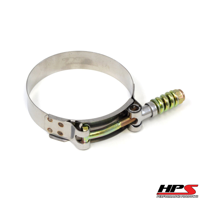 HPS Stainless Steel Spring Loaded T-Bolt Clamp Size 236 for 8" ID hose - Effective Size: 8.25"-8.56"