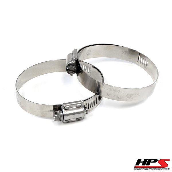 HPS Stainless Steel Worm Gear Liner Clamp Size 88 2pcs Pack 5-5/8 inch - 6-1/2 inch 130mm-152mm