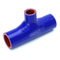HPS 2-3/8 inch ID 1 inch ID branch Blue Silicone Coupler Blow Off Valve T Hose Tee Adapter