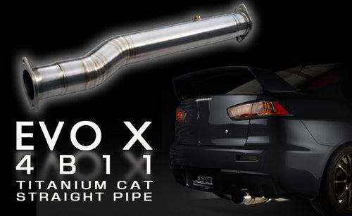 TOMEI EXPREME TI FULL TITANIUM MID PIPE KIT - MITSUBISHI LANCER EVOLUTION X 10