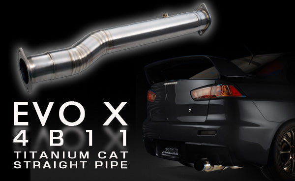 Tomei Ti Titanium Test / Mid Pipe - Mitsubishi Lancer Evolution X (EVO 10)