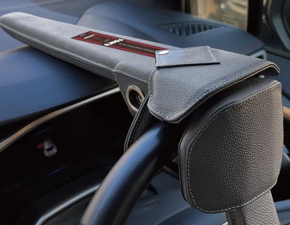TOM'S Steering Lock reversible caution plate