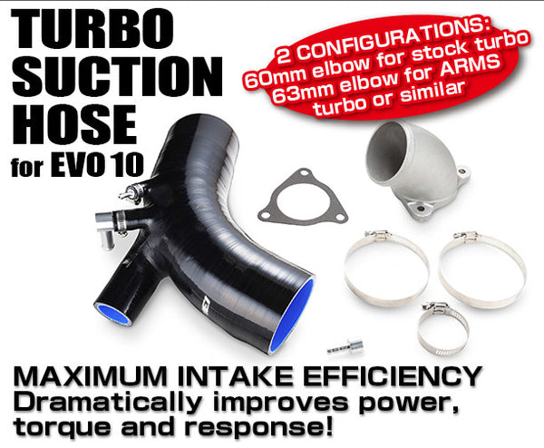 Tomei 63mm Turbo Suction Hose - Mitsubishi Lancer EVO X CZ4A 4B11 for Tomei Turbo
