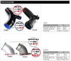 Tomei 60mm Turbo Suction Hose - Mitsubishi Lancer EVO X CZ4A 4B11 for Stock Turbo