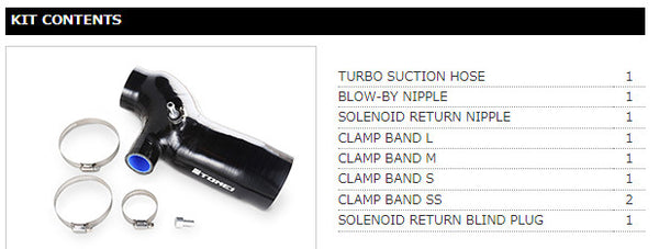Tomei Turbo Suction Hose - Mitsubishi Lancer EVO Evolution VII VIII IX 4G63